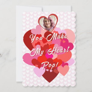 Valentine You Make My Heart Pop Card