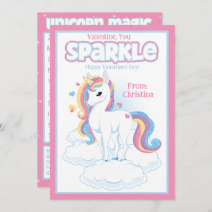 Valentine You Sparkle Classroom Valentine's Day Invitation