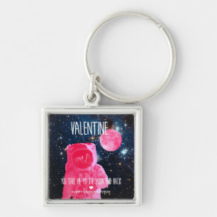 Valentine, you take me to the moon and back key ring