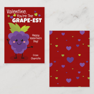 Valentine, You're The Grape-Est Card