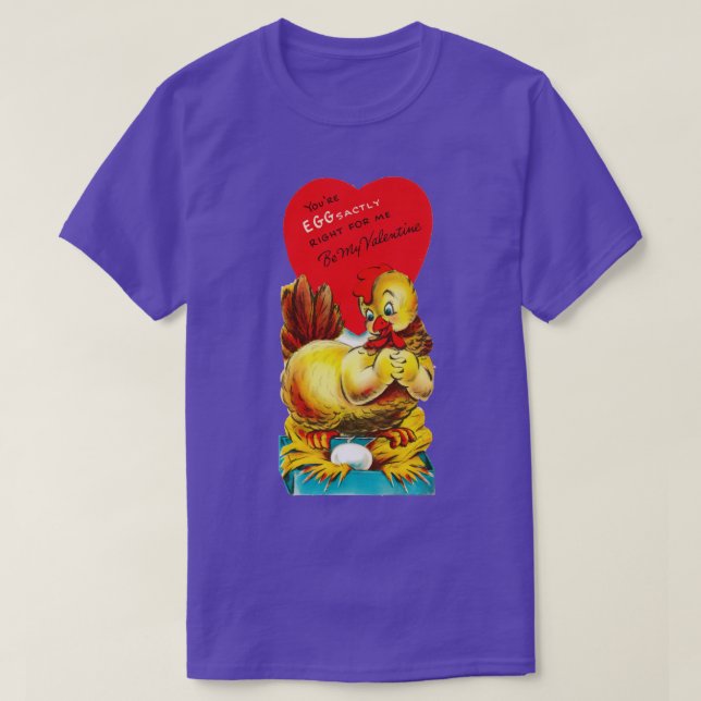 Valentineeggsactly right for me T-Shirt (Design Front)