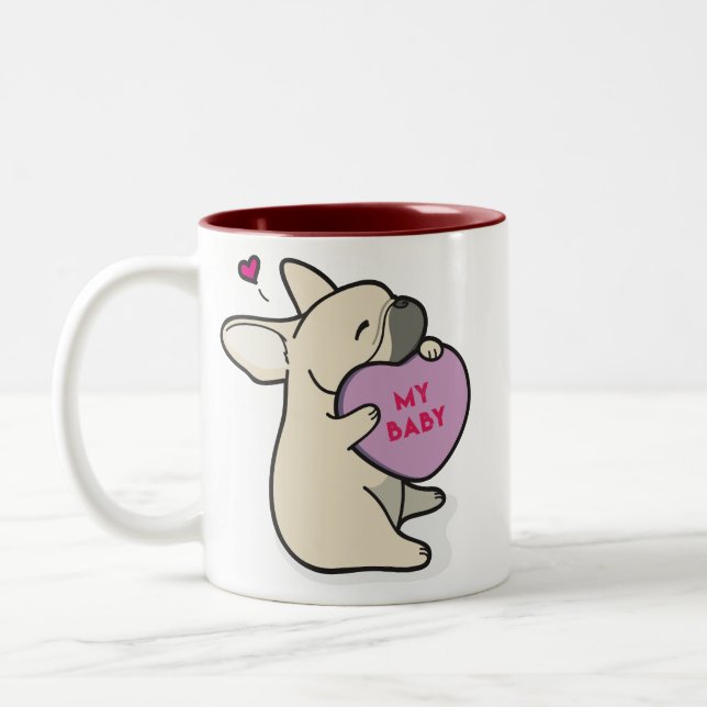 Valentine's 2015-French Bulldog-Fawn Coffee Mug (Left)