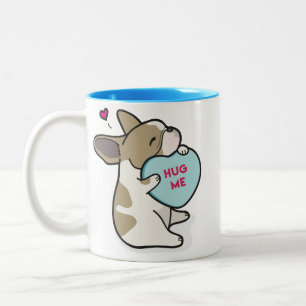 Valentine's 2015-French Bulldog-Fawn Pied Mug