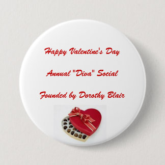 Valentine's 7.5 Cm Round Badge