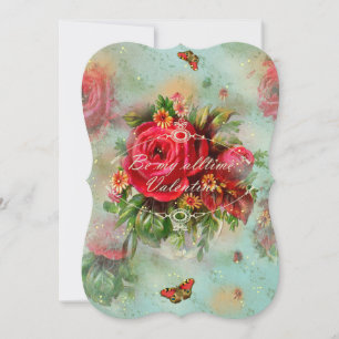 Valentines And Roses - Invitation Card