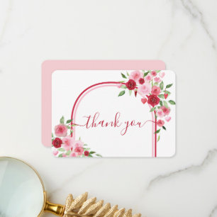 Valentines Baby Shower thank you card