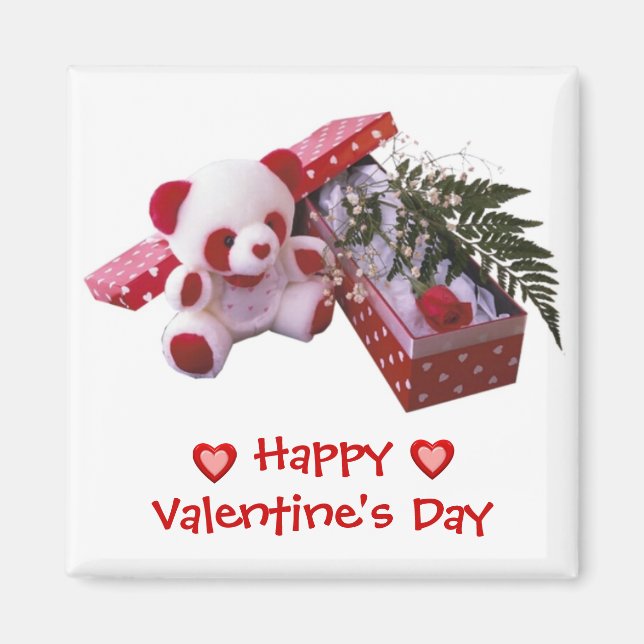 Valentine's Bear Magnet (Front)