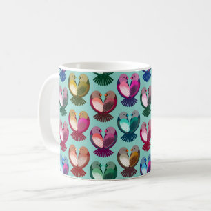 Valentine's birds in love coffee mug