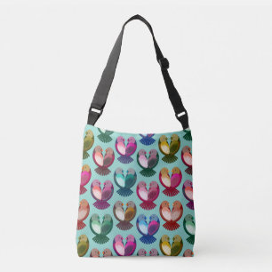 Valentine's birds in love crossbody bag