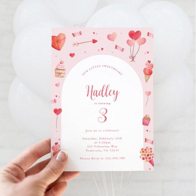 Valentines Birthday Invitation (Valentines Birthday Invitation)