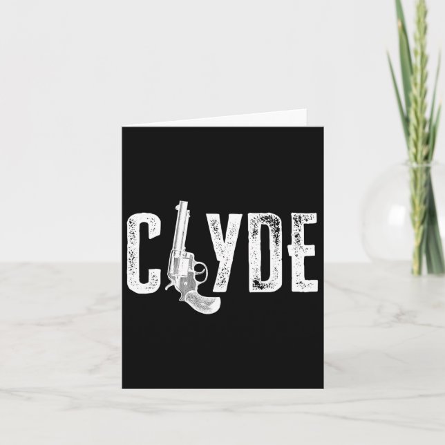 Valentines Bonnie Clyde Matching Couple Love Top 1 Card (Front)