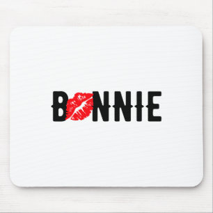 Valentines Bonnie Clyde Matching Couple Love Top 2 Mouse Pad