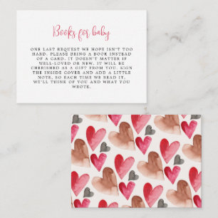 Valentines Books For Baby Heart Pattern Enclosure Card