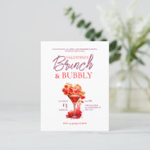 Valentine's Brunch and Bubbly Invitation