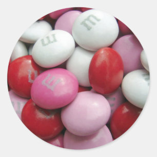 Valentine's Candy Classic Round Sticker