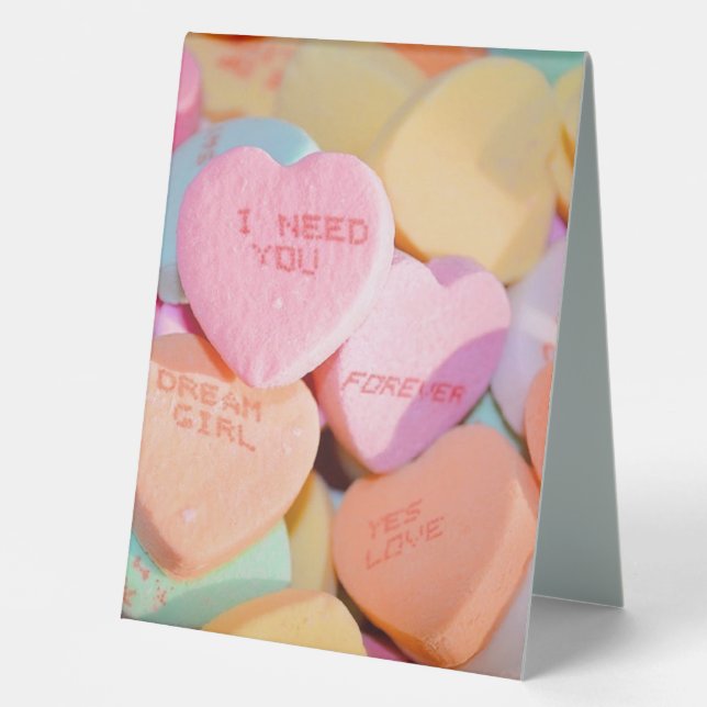 VALENTINE'S CANDY HEARTS  (Front)
