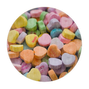 VALENTINE'S CANDY HEARTS  CUTTING BOARD