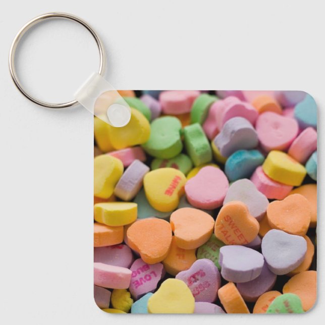 VALENTINE'S CANDY HEARTS KEY RING (Front)