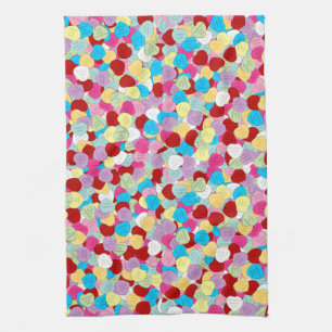 Valentines Candy Hearts-Kitchen Towel