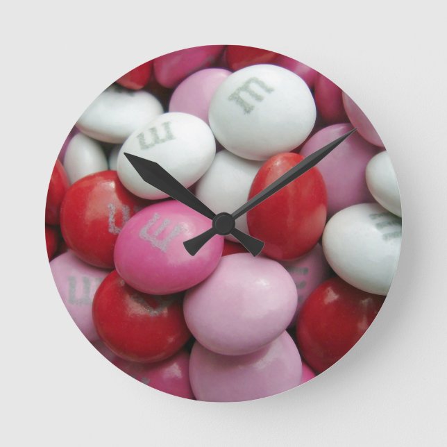 Valentine's Candy Round Clock (Front)