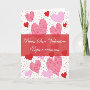 Valentine's Card In Italian For Dad And Mum