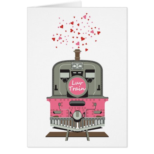 Valentine's Card - Luv Train