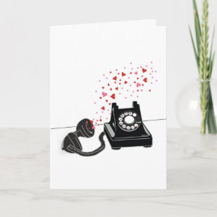 Valentine's Card - Retro Phone