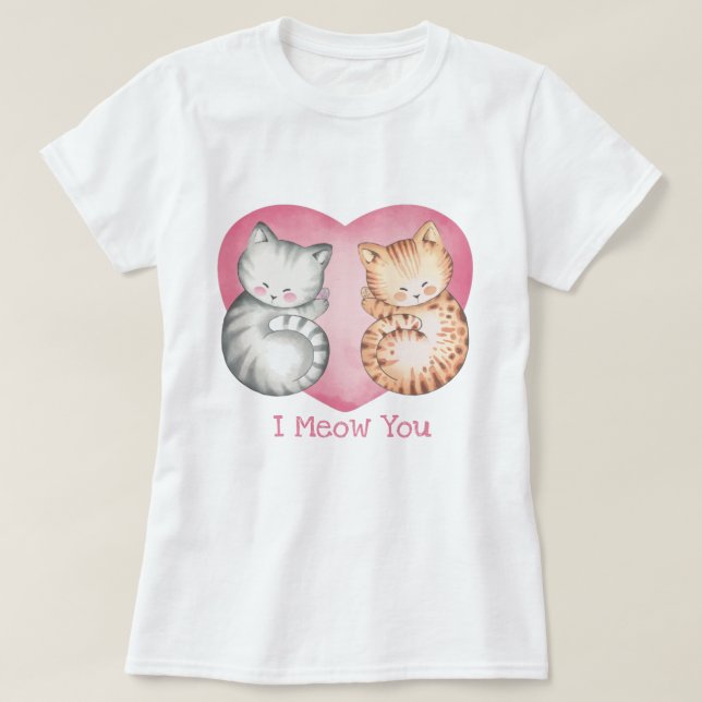 Valentine's Cats T-Shirt (Design Front)