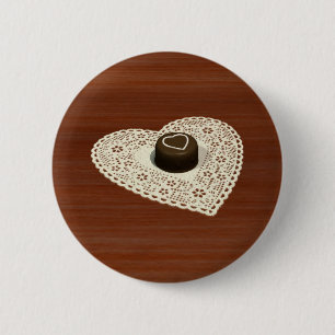 Valentines Chocolate 6 Cm Round Badge