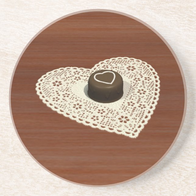 Valentines Chocolate Coaster (Front)