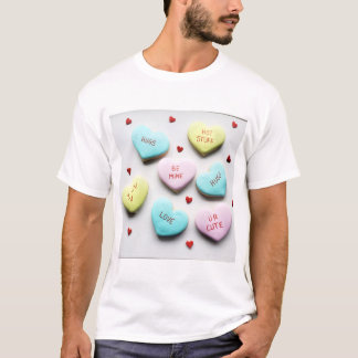 Valentines Conversation Heart Merch T-Shirt