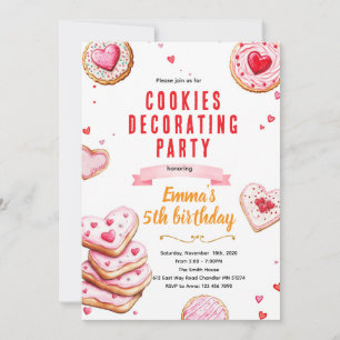 Valentine's Cookie Decorating invite