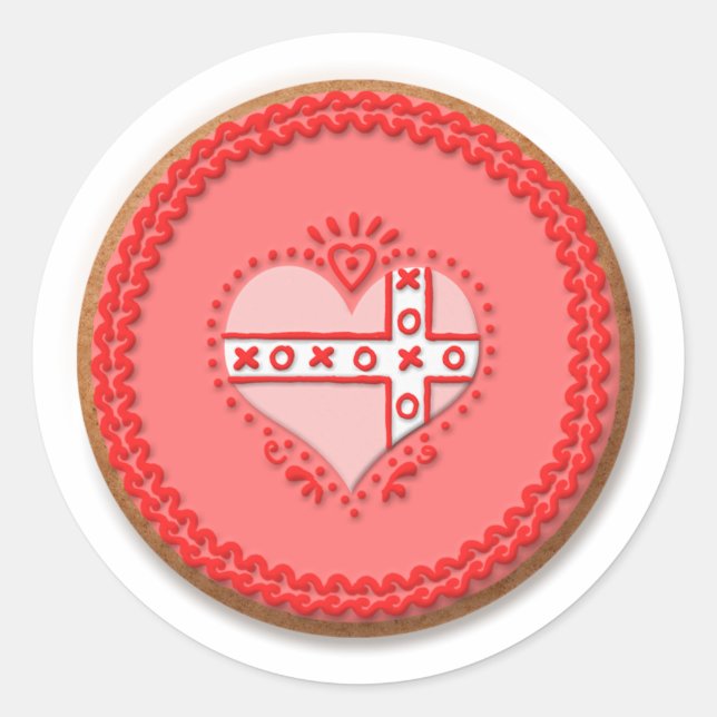 Valentines Cookie Sticker (Front)