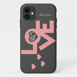Valentines Couple Heart Custom Personalised Photo iPhone 11 Case