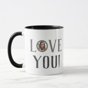 Valentines Couple Heart Custom Personalised Photo Mug