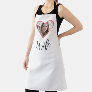 Valentines Couple Married Heart Personalised Photo Apron