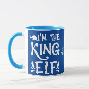 Valentines Couples I am The King ELF Mug