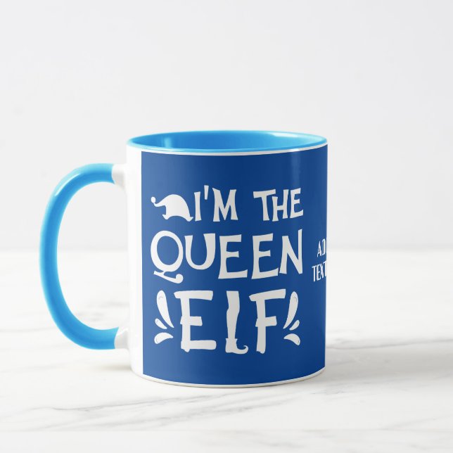 Valentines Couples I am The Queen ELF Mug (Left)