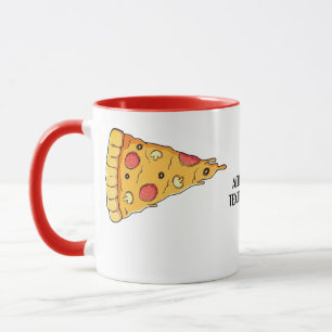 Valentines Couples Matching Cute Pizza Girl Mug