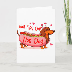 Valentines Dachshund Lover Wiener Mum Youre One Ho Card