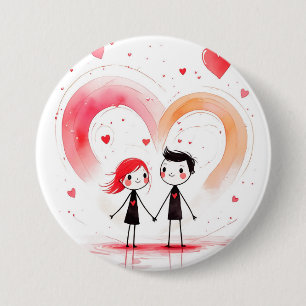 Valentine's Day 2025 7.5 Cm Round Badge