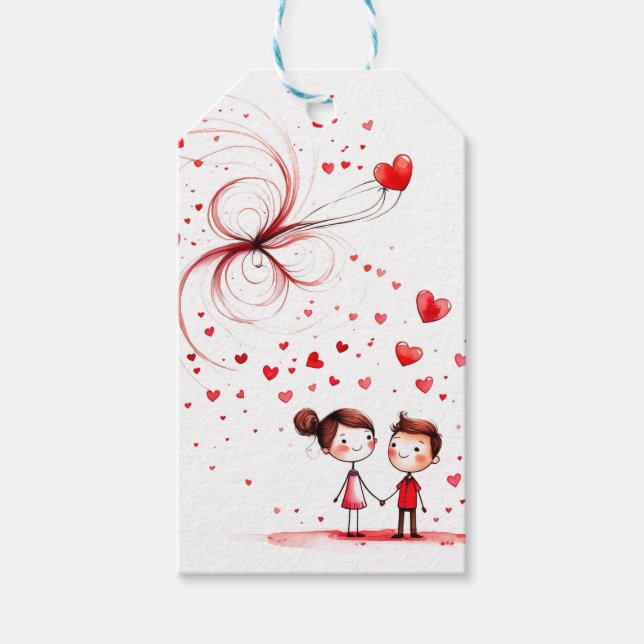 Valentine's Day 2025 Gift Tags (Front)
