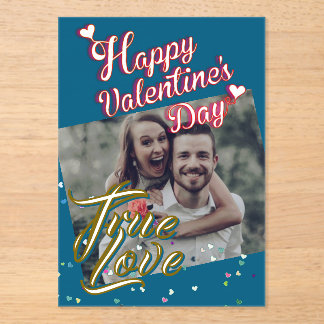 Valentine's Day Acrylic Invitations