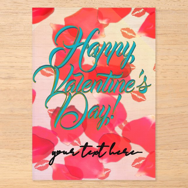 Valentine's Day  Acrylic Invitations (Front)