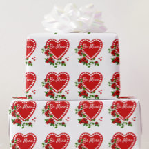 Valentine's Day Add Text Red Hearts Roses Gift