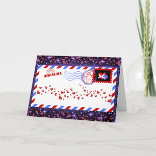 Valentine's Day Air Mail Card
