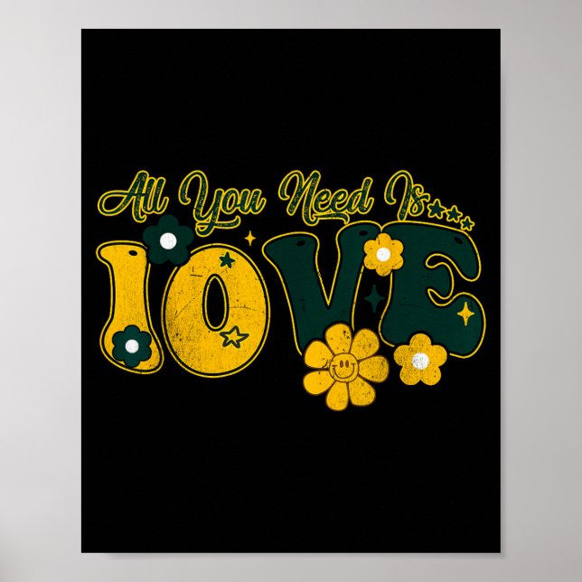 Valentine's Day All You Need Is 10ve Love Funny Me Poster (Front)