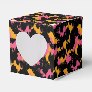 Valentines Day Animal Print Heart Favour Box