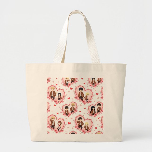 VALENTINE'S DAY ANIME TOTE BAG (Front)