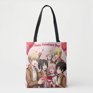 VALENTINE'S DAY ANIME TOTE BAG